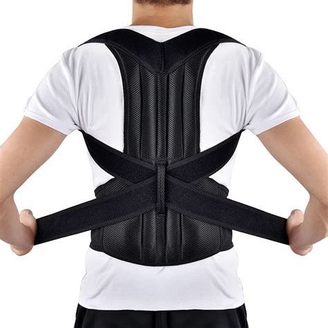 Adjustable Back Brace Posture Corrector Back Support Shoulder Belt ...