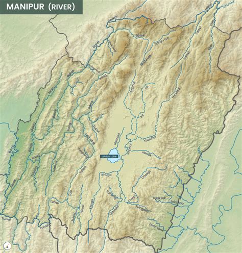 Manipur River Map - UPSC