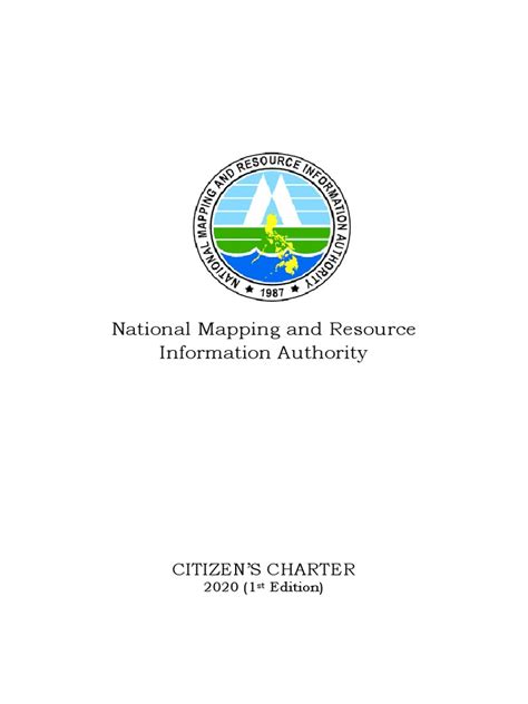 NAMRIA Citizens Charter Handbook | PDF | Geographic Information System ...