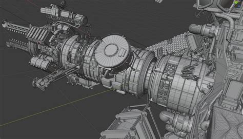 Space station 3D model rigged | CGTrader