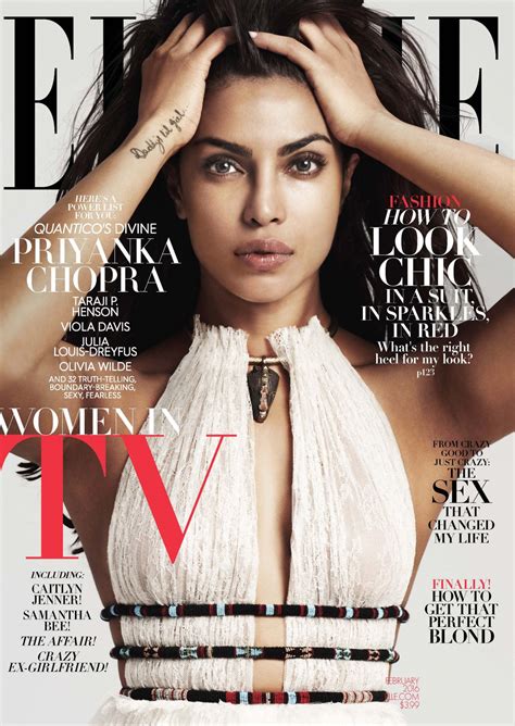 Priyanka Chopra - ELLE Magazine Cover February 2016 • CelebMafia