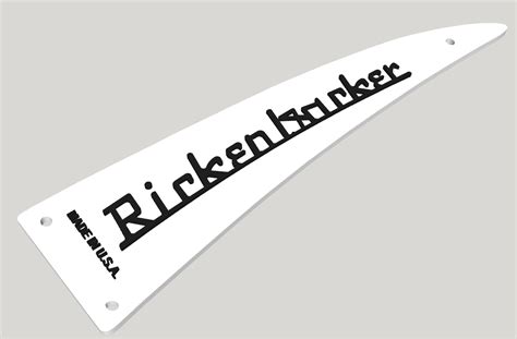 3D file Rickenbacker Logo Reposição Guitarra・3D printable model to ...