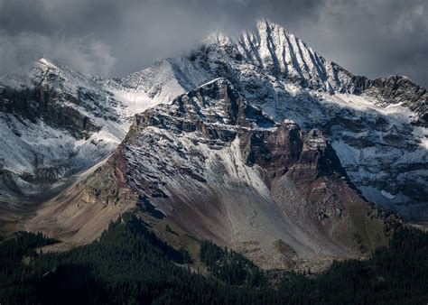 First snowfall of the season in Telluride, Colorado : travel