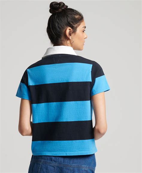 Superdry Vintage Stripe Rugby Top - Womens Sale Womens T-shirts