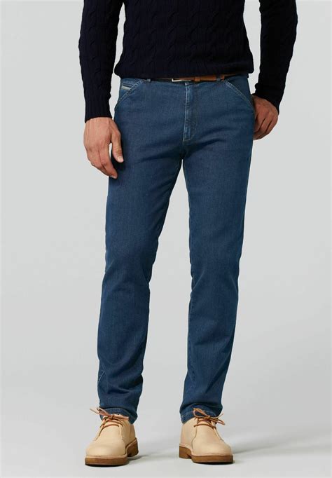 Meyer SUPER STRETCH - Slim fit jeans - blau/blue - Zalando.de