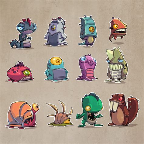 Monsters Concepts 02 by DerekLaufman on DeviantArt