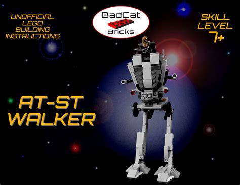 LEGO AT-ST Walker Instructions - BadCatBricks.com