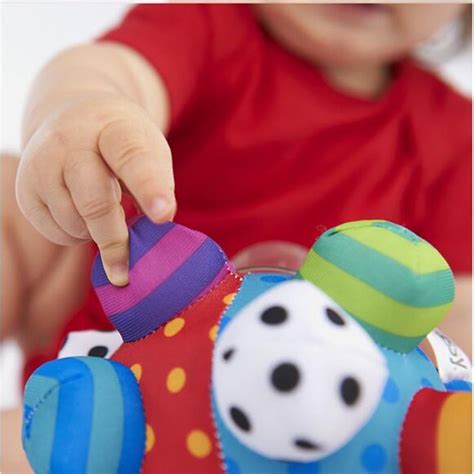 bumpy ball 1PC Bumpy Ball Rattle Ball Toy Cloth Multicolor Cartoon Baby ...