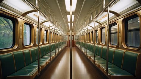 Premium AI Image | Interior design of a subway train