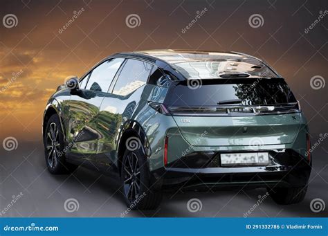 Zeekr electric car . stock photo. Image of sedan, clouds - 291332786