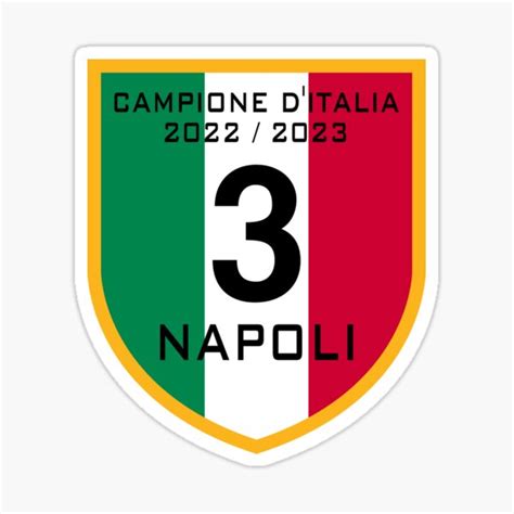 "Napoli Campione d'Italia 2023 Forza Napoli Sempre" Sticker for Sale by ...