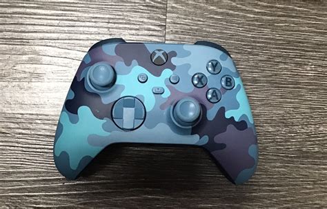 MICROSOFT XBOX SERIES X WIRELESS CONTROLLER BLUE CAMO MODEL 1914 Good ...