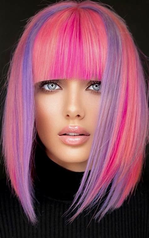 34 Pink Hair Colours That Gives Playful Vibe : Lavender & Pink