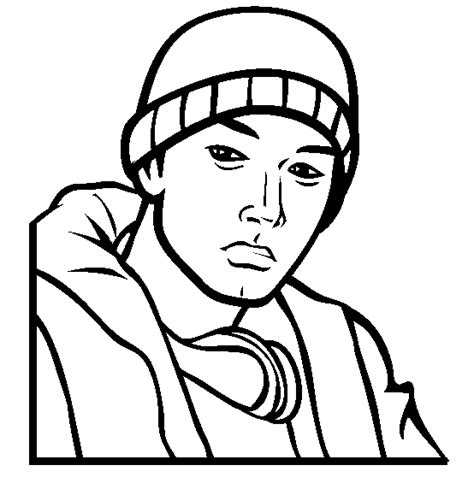 Cool Eminem Coloring Page - Free Printable Coloring Pages for Kids