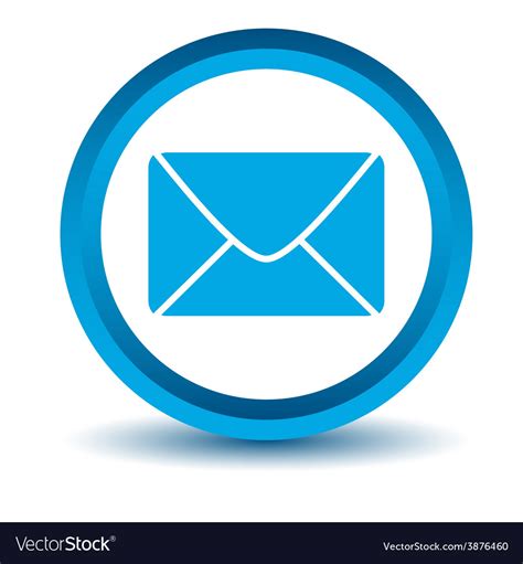 Blue mail icon Royalty Free Vector Image - VectorStock