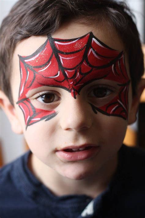 Spiderman Easy Halloween Face Painting, Superhero Face Painting, Face Painting For Boys, Body ...