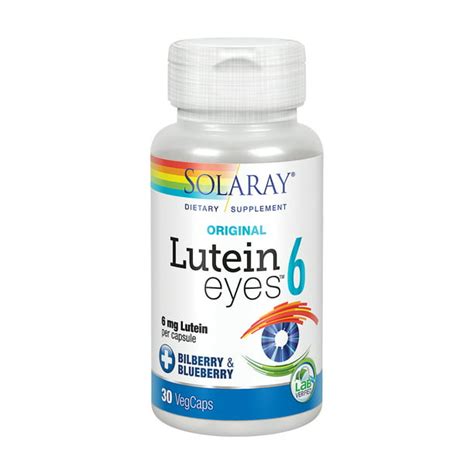 Solaray Original Lutein Eyes, 6 mg | Eye & Macular Health Support Supplement w/ Naturally ...