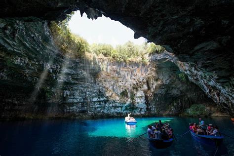 Melissani Cave in Kefalonia, Greece | Greeka