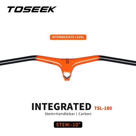 Mtb Handlebars And Stem 10Degree Carbon Integrated Handlebar 260g ...