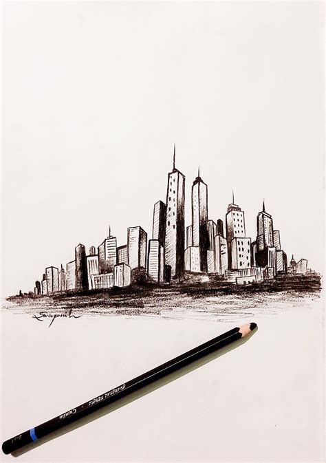 New York Drawing Skyline – Warehouse of Ideas