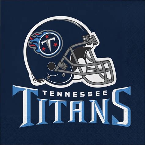 48ct Tennessee Titans Football Napkins in 2021 | Tennessee titans ...