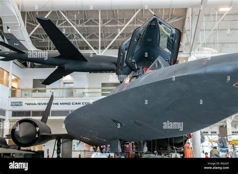 Lockheed SR-71 Blackbird at Evergreen Aviation & Space Museum in McMinnville, Oregon Stock Photo ...