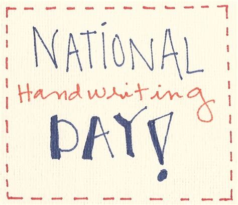 Happy National Handwriting Day! - Lexercise