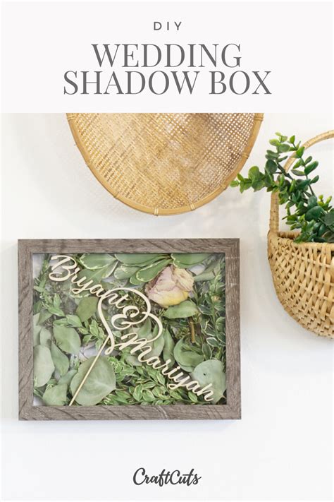 How to Make a DIY Wedding Shadow Box | CraftCuts.com