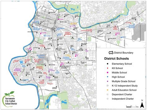 District Boundary Map - Sacramento City Unified School District