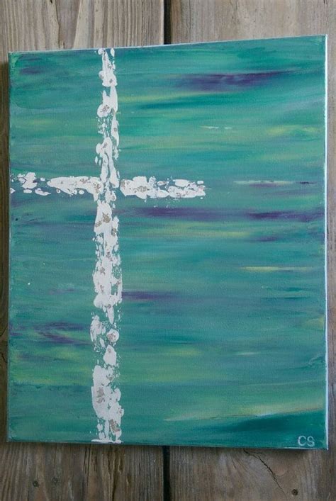 Abstract Cross Canvas Painting | Etsy | Cross canvas paintings, Cross paintings, Easy canvas ...
