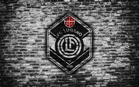 Lugano FC, emblem, Switzerland Super League, brick wall, soccer, football, logo, HD wallpaper ...