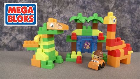 First Builders Build A Dinosaur from MEGA Bloks - YouTube