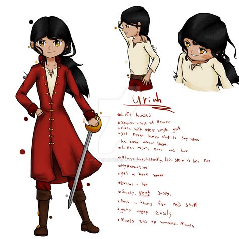 Uriah character sheet by Jewishicequeen on DeviantArt