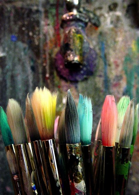Paint Brushes | These were in my old art classroom in the si… | Flickr