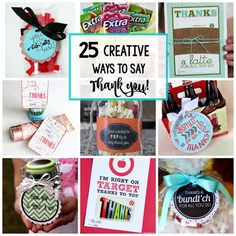 25 Creative Ways to Say Thank You! - Crazy Little Projects