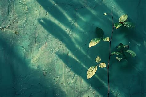 Premium Photo | Leaf Shadow as Silhouette Cast on Wall Organic and Asymmetri Creative Photo Of ...