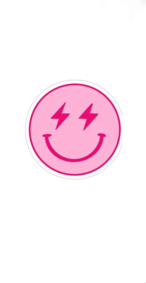 pink smiley face wallpaper iPhone aesthetic,pink,cute preppy in 2023 | Preppy wallpaper, Preppy ...