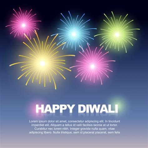 Happy diwali fireworks Vector Art Stock Images | Depositphotos