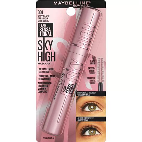 Maybelline Lash Sensational Sky High Washable Mascara Makeup Very Black ...