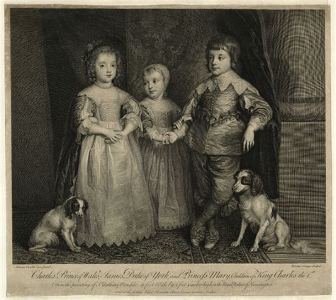 NPG D26447; The Three Eldest Children of King Charles I; King Charles ...