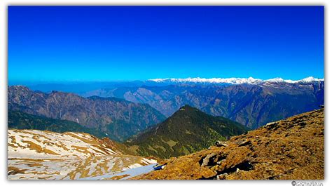 go2india.in : Panoramic view of Shivalik Himalayan range as seen from Sarpass