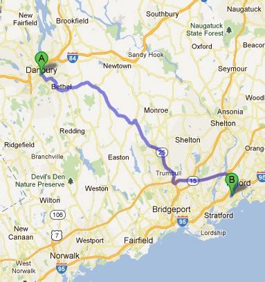 Directions from Danbury to Dan Perkins Subaru | New Subaru dealership ...