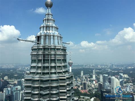 PHOTO DESCRIPTION: View from the 86th floor PETRONAS Twin Towers ...