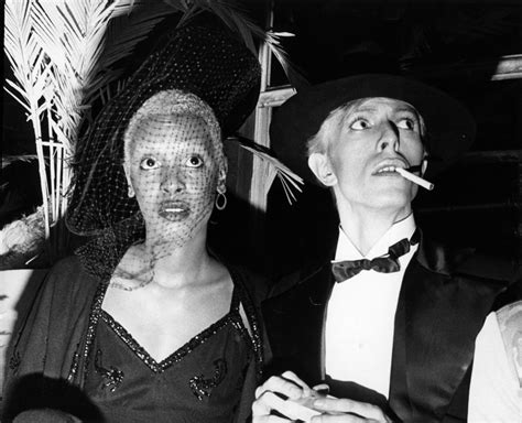 night-spell: David Bowie and Ava Cherry at a Grammy Awards party, 1st ...