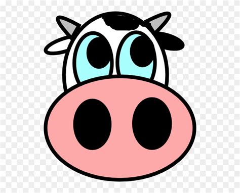 Cattle - Clipart - Easy Cow Face Drawing - Free Transparent PNG Clipart Images Download