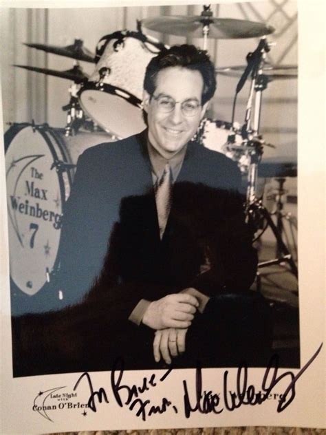 Autograph from Max Weinberg of E Street band and Conan O'Brien Show ...