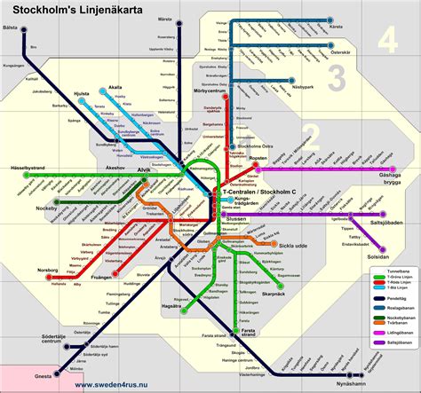 Stockholm Underground Map