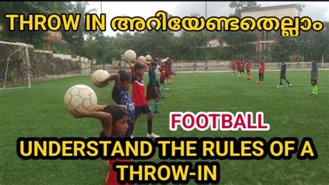 LEARN THE RULES OF A SOCCER THROW IN!FOOTBALL - YouTube