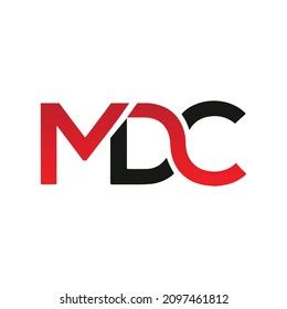 Mdc Monogram Initial Letters Logo Design Stock Vector (Royalty Free ...