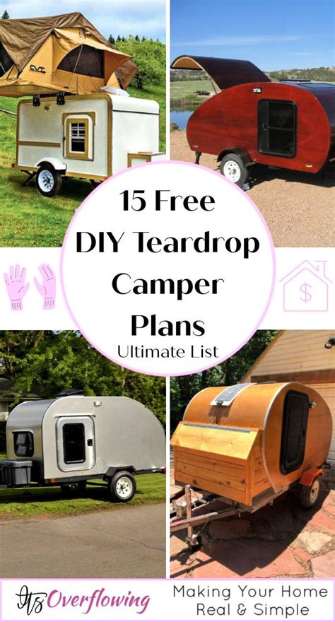 15 Free DIY Teardrop Camper Plans (Build a Teardrop Trailer)